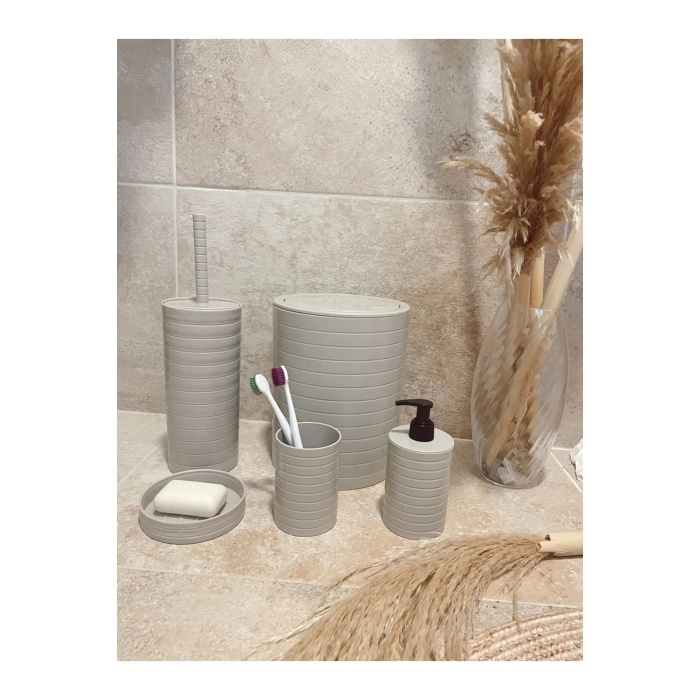 Banyo%20Seti%205’li%20Krem%20Çöp%20Kovası%20Wc%20Fırçalık%20Sıvı%20Sabunluk%20Katı%20Sabunluk