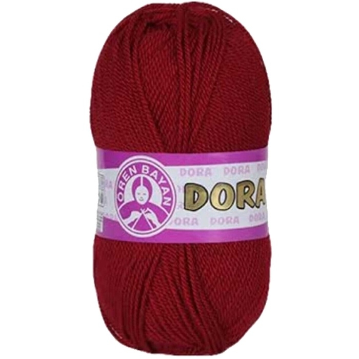 Dora%20El%20Örgü%20İpi%20Yünü%20100%20gr%20033%20Koyu%20Kırmızı