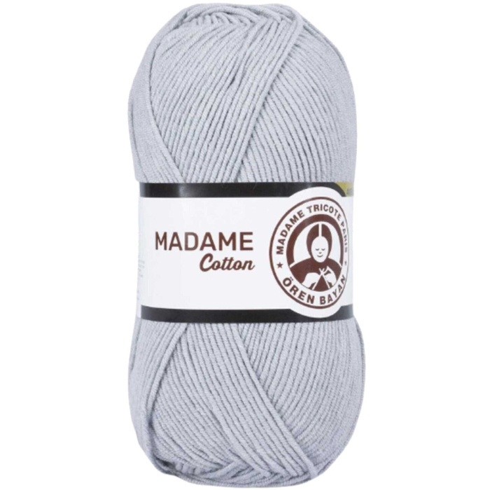 Madame%20Cotton%20El%20Örgü%20İpi%20Yünü%20100%20gr%20001%20Gri