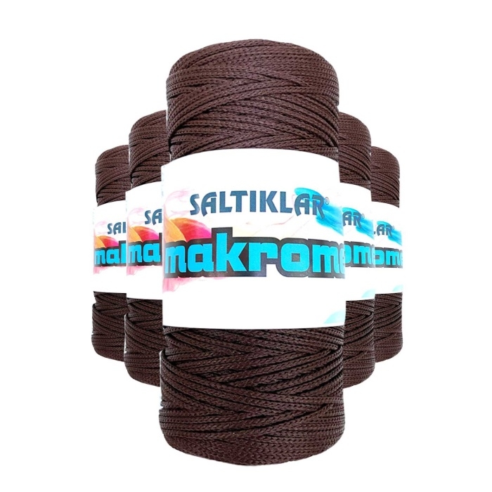 5%20Adet%20Polyester%20Makrome%20İpi%202070%20Kahve%20100%20gr