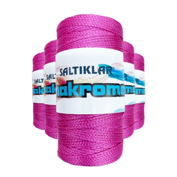 5%20Adet%20Polyester%20Makrome%20İpi%201538%20Fuşya%20100%20gr