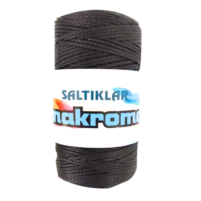 Polyester%20Makrome%20İpi%20SYH%20Siyah%20100%20gr