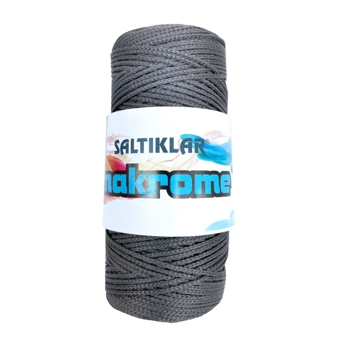 Polyester%20Makrome%20İpi%20420%20Koyu%20Gri%20100%20gr