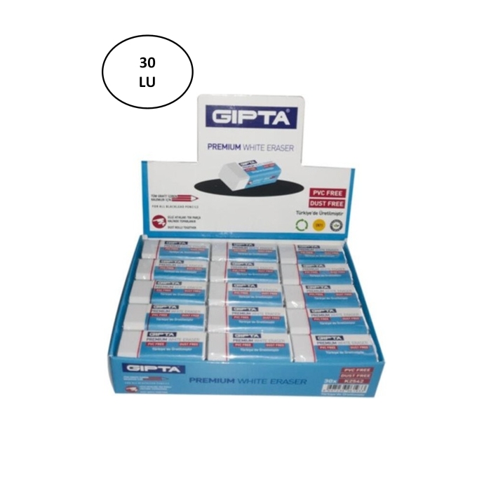 Gıpta%20Silgi%20Premium%20Pvc-Dust%20Free%20Beyaz%20(30%20Lu%20Paket)