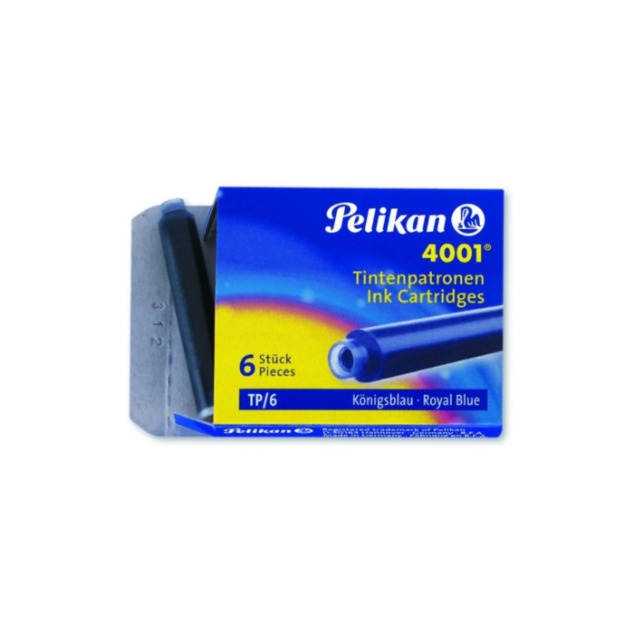 Pelikan%20Dolmakalem%20Kartuşu%204001%20Küçük%20Mavi%206’lı