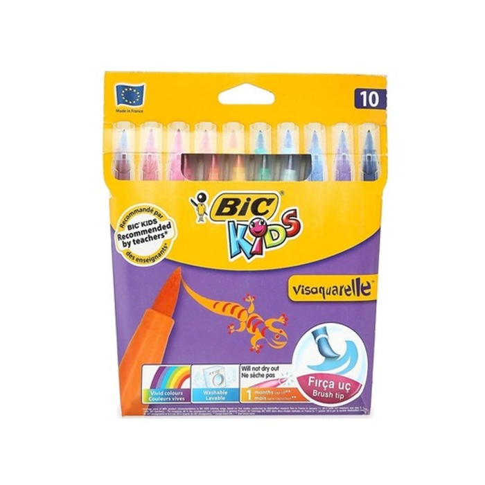 Bic%20Visa%20Fırça%20Uçlu%20Keçeli%20Boya%20Kalemi%2010’lu