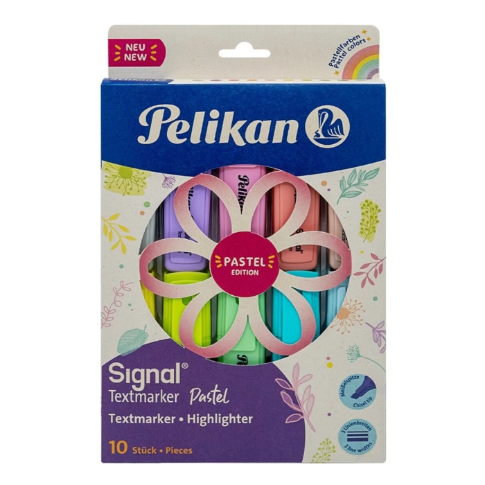 Pelikan%20Pastel%20Renk%20İşaretleme%20Kalemi,%2010’lu%20Set