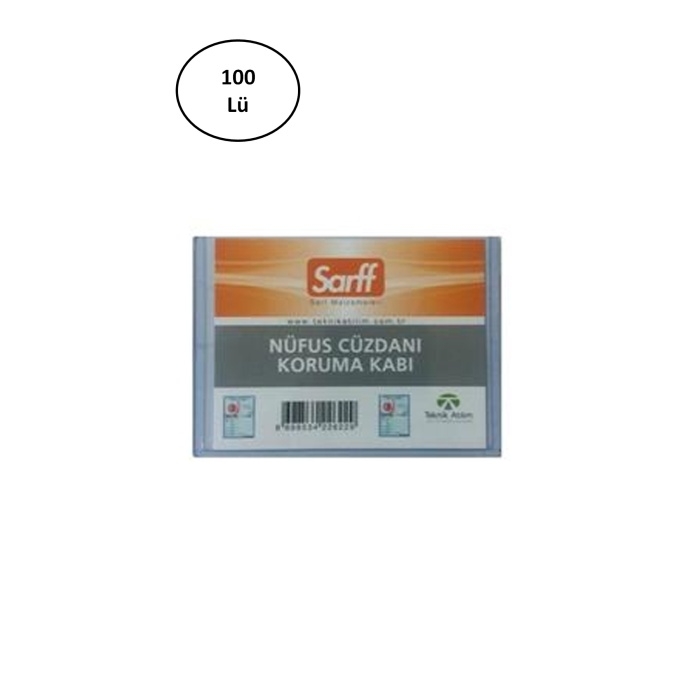 Sarff%20Nüfus%20Cüzdanı%20Kabı%20Pvc%20Lüx%20A-032H%20100’lü