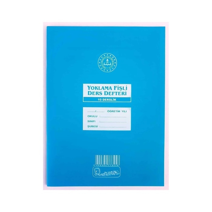 Kocaoluk%20Yoklama%20Fişli%20Ders%20Defteri%2010%20Derslik%20Plastik%20Kapak