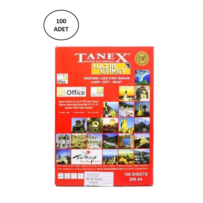 Tanex%20Tw-2104%20Lazer%20Etiket%20192X59%20Mm%20100%20Lü