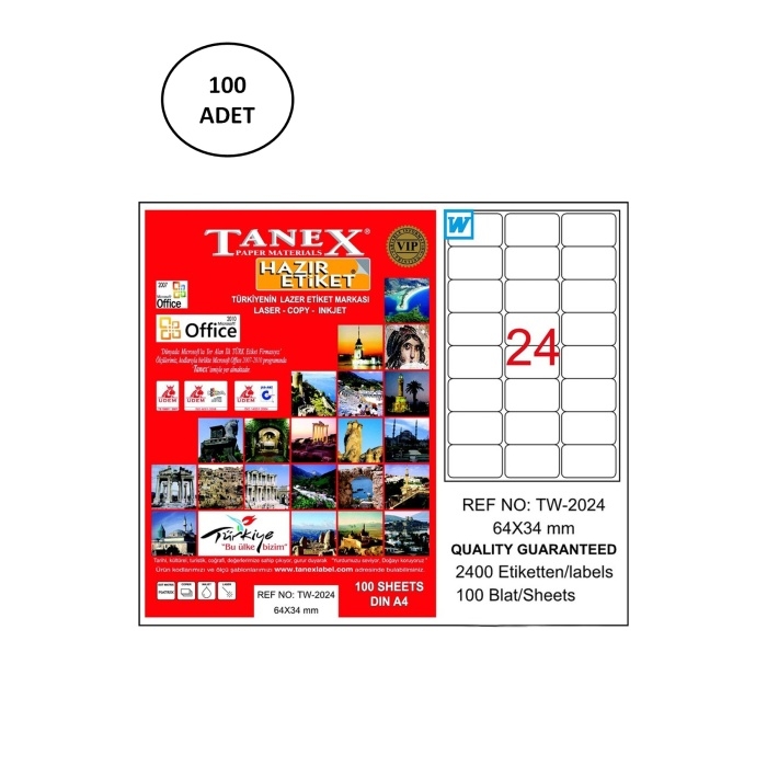 Tanex%20Tw-2024%20Lazer%20Etiket%2064X34%20Mm%20100%20Adet