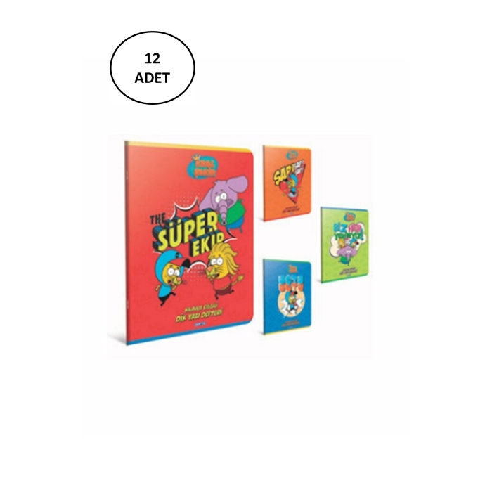 Gıpta%20Kral%20Şakir%20Güzel%20Yazı%20Defteri%20Tel%20Dikişli%20Karton%20Kapak%20A4%2040%20Yaprak%2012%20’li