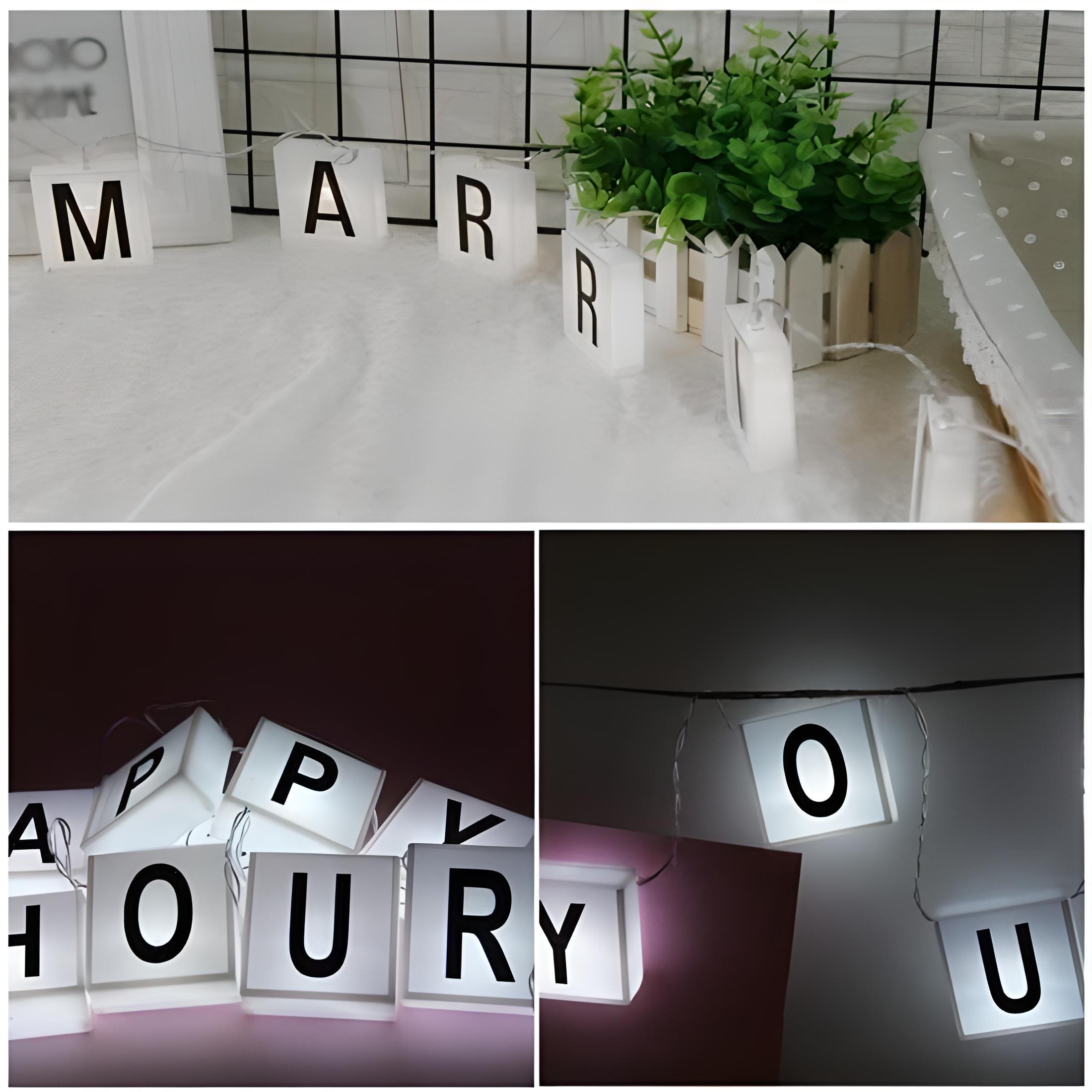 10lu%20Lightbox%20Işıklı%20Harf%20Mesaj%20Panosu%20Dekoratif%20Harf%20Işık%20Zinciri