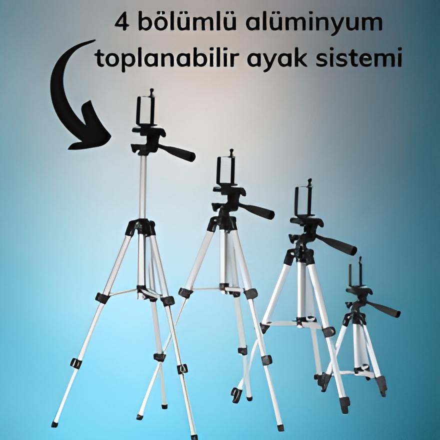 Taşıma%20Çantalı%20130%20cm%20Profesyonel%20Alüminyum%20Kamera%20Tripodu