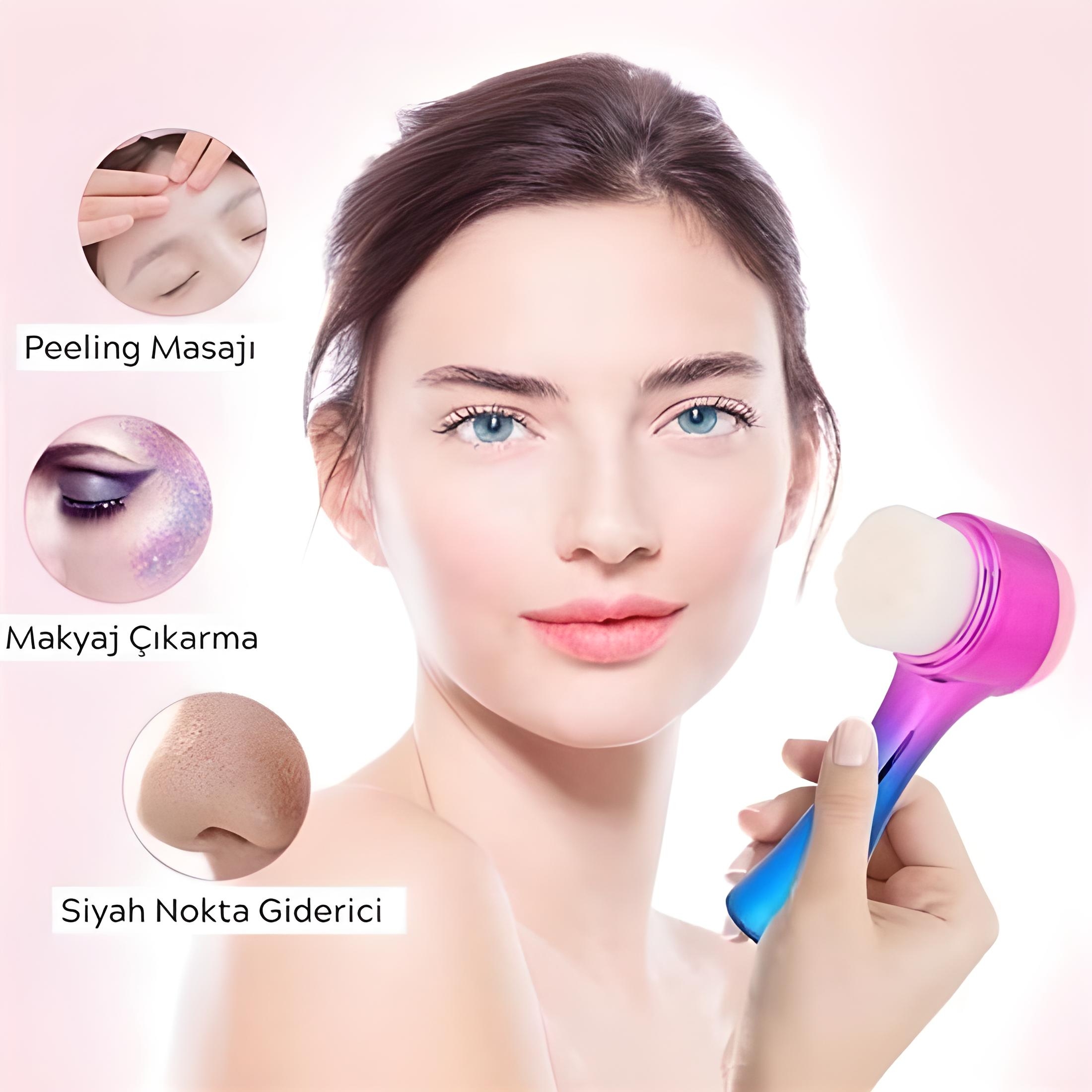 Çift%20İşlevli%20Renkli%20Cilt%20Yüz%20Temizleme%20Fırçası%20Peeling%20Masaj%20Etkili%20Gözenek%20Temizleyici%20Alet