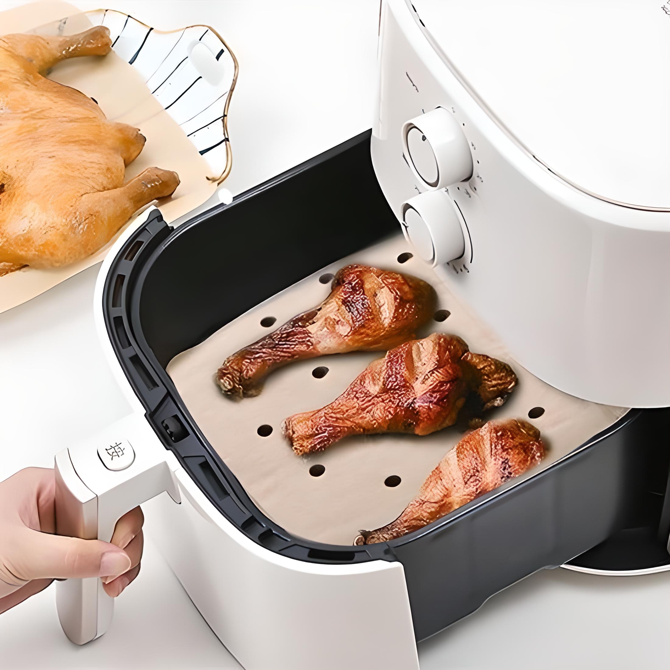 100%20Adet%20Air%20Fryer%20Pişirme%20Kağıdı%20Tek%20Kullanımlık%20Hava%20Fritöz%20Yağ%20Geçirmez%20Yapışmaz