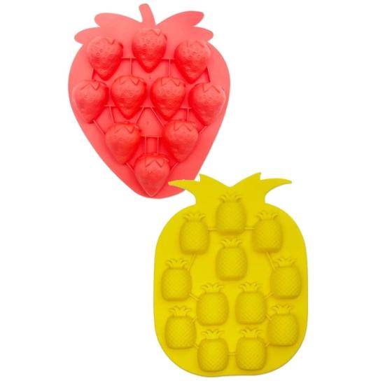 silikon-3-boyutlu-buz-kalibi-cilek-ve-ananas-figurlu-2-li-set