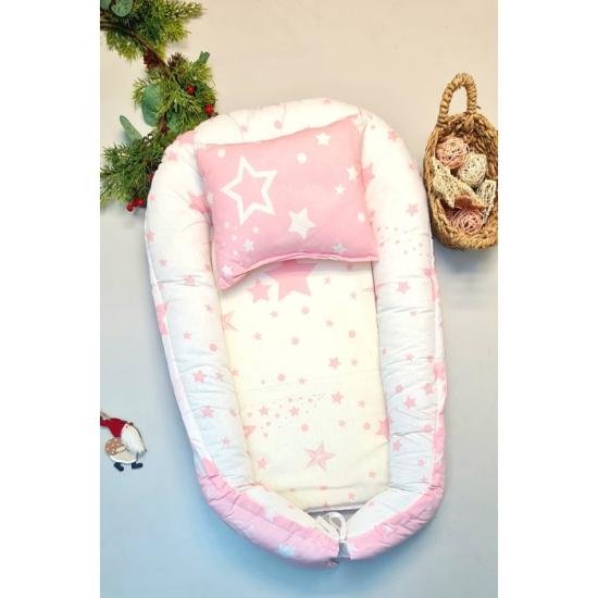 babynest-yastikli-cok-amacli-anne-yani-minder-alt-acma-pembe-bebek-yatak