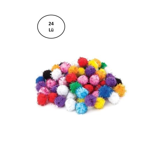 puti-pom-pom-karisik-metalik-10mm-20mm-30-mm-24-lu