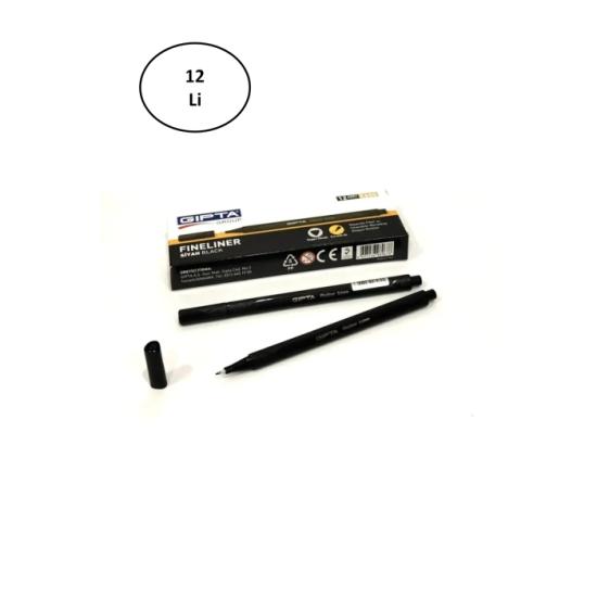 gipta-fineliner-ince-kece-uclu-kalem-0-4-mm-karton-kutu-ucgen-siyah-12-li-paket