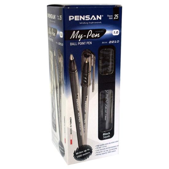 pensan-tukenmez-kalem-my-pen-1-mm-siyah-25-li