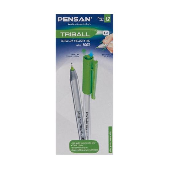 pensan-triball-tukenmez-kalem-acik-yesil-12-li