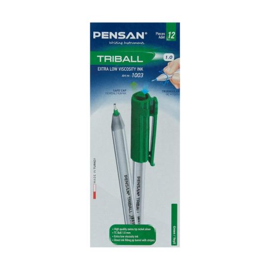 pensan-triball-tukenmez-kalem-yesil-12-li-1-mm