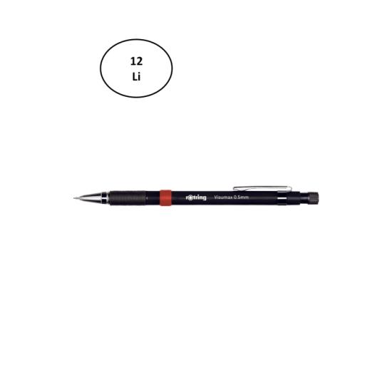 rotring-visumax-versatil-kalem-siyah-0-5-mm-12-li