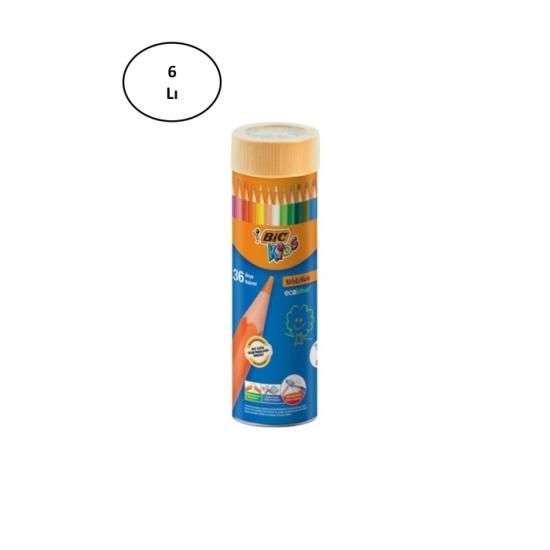 bic-evolution-kuru-boya-kalemi-36-li-metal-tup-6-li