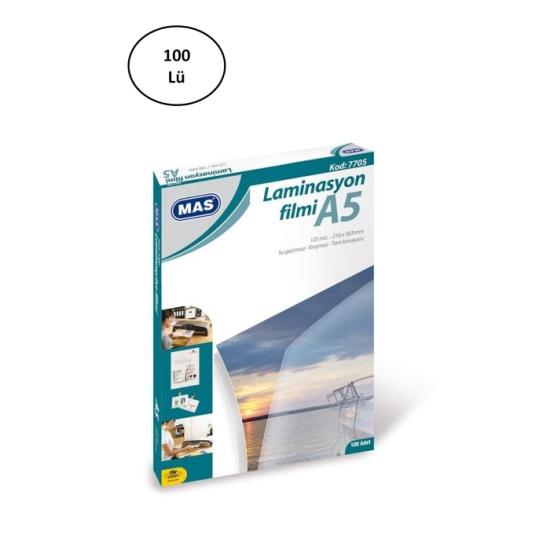 mas-7705-a5-125-micron-100-adet-laminasyon-filmi