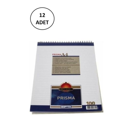 gipta-prisma-bloknot-a-4-spiralli-karton-kapak-100-yaprak-cizgili-12-adet