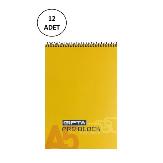 gipta-pro-block-spiralli-bloknot-a5-40-yaprak-kareli-12-adet