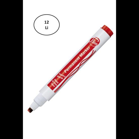 mas-9177-bion-permanent-marker-kesik-uc-kirmizi-12-li